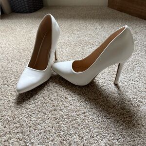 Elegant White High Heels